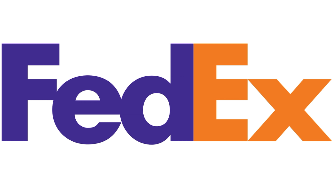 image shows Fedex brand logo