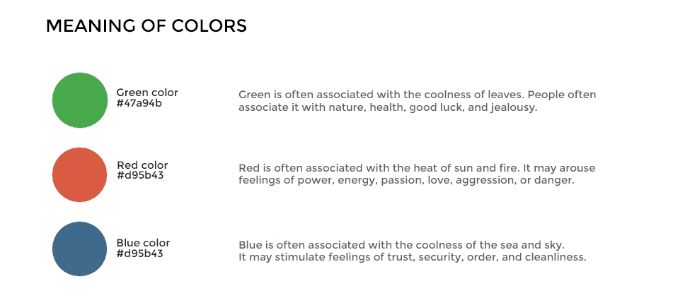 Meaning of Colors in Color Psychology